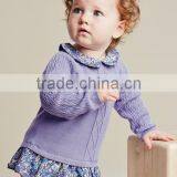 Latest Design Hand Knitted Lace New Born Baby Sweater Cardigan thumbnail-6
