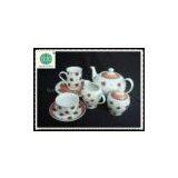 Porcelain Tea Set With Flower Printing thumbnail-2