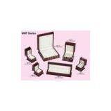 Red Wood Gift Jewelry Packaging Box, Glossy Painting Personalized Jewellery Boxes thumbnail-1