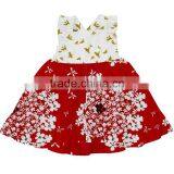 CH00284YIWU BOYA Cotton Milk Silk Ruffle Dress Kids Clothes Brambleberry Prints Wearing Boutique Dresses thumbnail-1