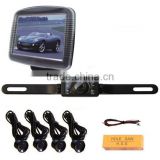 Rear View Parking Sensor System 3.5 inch TFT Monitor with Camera