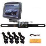 Rear View Parking Sensor System 3.5 inch TFT Monitor with Camera