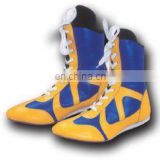 Blue And Yellow Color Boxing Shoes