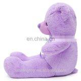 New Style 35cm Beautiful Purple Color Plush Teddy Bear Toy thumbnail-4