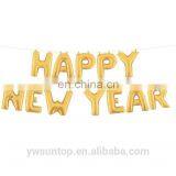 Gold Letter Balloon Happy New Year Festival Party Decoration Foil Balloon Party Shower Supplies thumbnail-1
