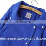 2015 Dress for Women Europe American Fashion Causal Lady Trench Coat Lapels New Pure Color Patch Pocket Personality Wind Jacket thumbnail-5