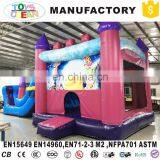Inflatable Pink Princess Moonwalk Castle for Girl Birthday Party Rental Using