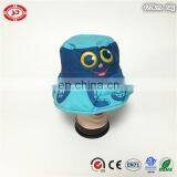 Blue starfish cute eyes printed plain cotton round women hat