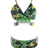 2017 Women Sexy Floral Wrap Bikini Printed Bathing Suit Swimwear