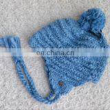 Top Fashion Style for 2016 Winter Handmaking Winter Beanie Hat With Big Top Pom Pom thumbnail-4