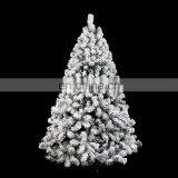 2017 New Big Size Tall Snowing White Christmas Tree Decorations Frosted Snow Artificial Christmas Trees Wholesale China thumbnail-2
