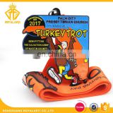 Factory Price Custom Turkey Trot Sport Medal for Thanksgiving Day