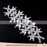 FACTORY DIRECTLY!!Popular Unique Design Hot Sale t Shirt Crystal Beaded Rhinestone Applique Wholesale Price thumbnail-1