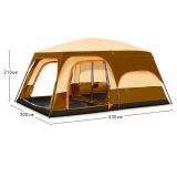 Double Camping Automatically Tent with One Room One Hall