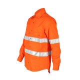 Optional 100% Cotton Safety Factory Worker Shirt With Reflective Strips thumbnail-2