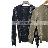 DiZNEW Wholesale Cotton Jacquard Knitted Pullover Sweater Men thumbnail-3