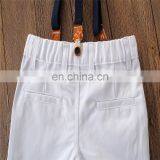 Boy Summer Outfit Kids Green Short Sleeve T-shirt + White Suspender Shorts 2pcs Clothing Set for 3-8T thumbnail-5