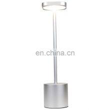 High Quality Cordless Rechargeable Bedroom Side Table Lamp Dimmable LED Desk Lamp With Battery Operated