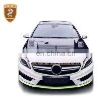Top Quality Carbon Fiber Material Var Style Engine Bonnet Hood Cover For Mercedes Bens A Class W176 thumbnail-2