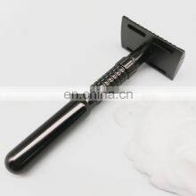 Fancy Good Quality Closed Comb Black Stainless Steel Portable Double Edge Safety Razors thumbnail-3