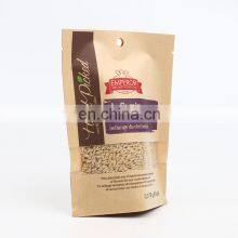2021 High Quality Agricultural By-product Stand up Food Bags Pouches Flexible Packaging Craft Paper Coffee Bag With Window thumbnail-5