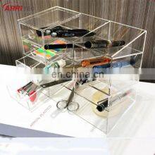 Acrylic 4-Shelf Office Supply Organizer Storage Drawer Case thumbnail-2