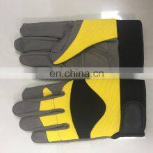 Large Size Custom Synthetic Leather Reinforced Anti Vibration Mechanic Work Glove thumbnail-5