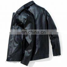 2022 Arrival Unisex Design Color Block Men Genuine Leather Jacket Custom High Quality Men Leather Jacket thumbnail-5