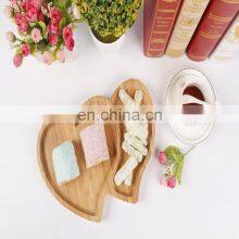 Hotel Eco-friendly Heart Shaped Bamboo Bread Serving Board Tray thumbnail-3