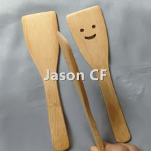 Bamboo utensil set with smile face,Christmas gift idea bamboo spatula set