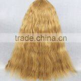 Medium 50cm Red Gold Mixed Curly Cosplay Lolita Synthetic Women Party Wig thumbnail-4