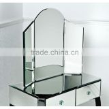 2-6mm aluminum coated mirror glass/bathroom mirror curved glass