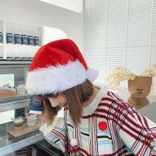China Factory Plush Cap Christmas Decoration Christmas Hat Santa Claus Hat thumbnail-2