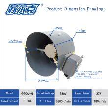 G90A IP65 Series External Rotor Variable Speed Cooling Fan With Frequency Conversion Motor High-Volume Axial Fan AC 230V 400V