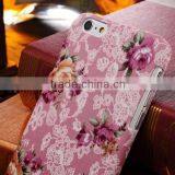 Rose Flower Polyester Skin European Style Colorful Minion Case for Iphone 6 4.7 5.5 Inch thumbnail-2