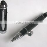2012 Heavy classical metal Carbon fiber roller touch pen