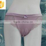 High Quanlity Sexy Lady Nylon Briefs Underwear Very Hot Satin Lace Girls Thong Panty thumbnail-3