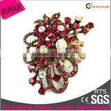 2015 Latest Fashion Cheap Wholesale Rhinestone Brooch Pin thumbnail-4