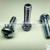Made in china pan head screw with serrated washer