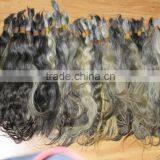 Raw Grey Hair Bulk Real Virgin Hair Unprocessed Grey Hair Extension thumbnail-1