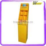 Customize Colorful Cardboard Advertising Compartment Display Stand With Grids