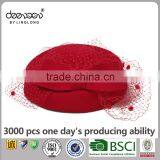 Bridal Wedding Lady Hat Wool Fascinator Church Women Hat thumbnail-4