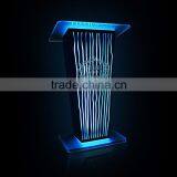 Clear Acrylic Podium Night Bar Table With LED Light, Night Bar DJ Facade thumbnail-6