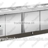 stainless steel sandwich workbench refrigerator/commercial refrigerator freezer