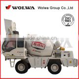 WOLWA Mobile concrete mixer truck 1.2m3 with hydraulic self-loading system