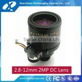 1/2.7 inch cmos varifocal auto iris 2.8-12mm cctv lens