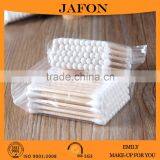 50pcs Double Ends Brich Wood Stick Cutton Disposable Beauty Clean Makeup Swabs thumbnail-1