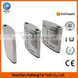 Security 304 stainless steel Retractable fingerprint flap turnstile gate