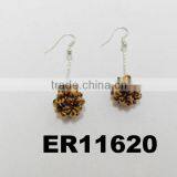Girls Crystal Ball Dangle Crystal Ball Earring thumbnail-1
