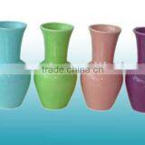Colorful Cheap Ceramic Flower Vase With Color Glazed